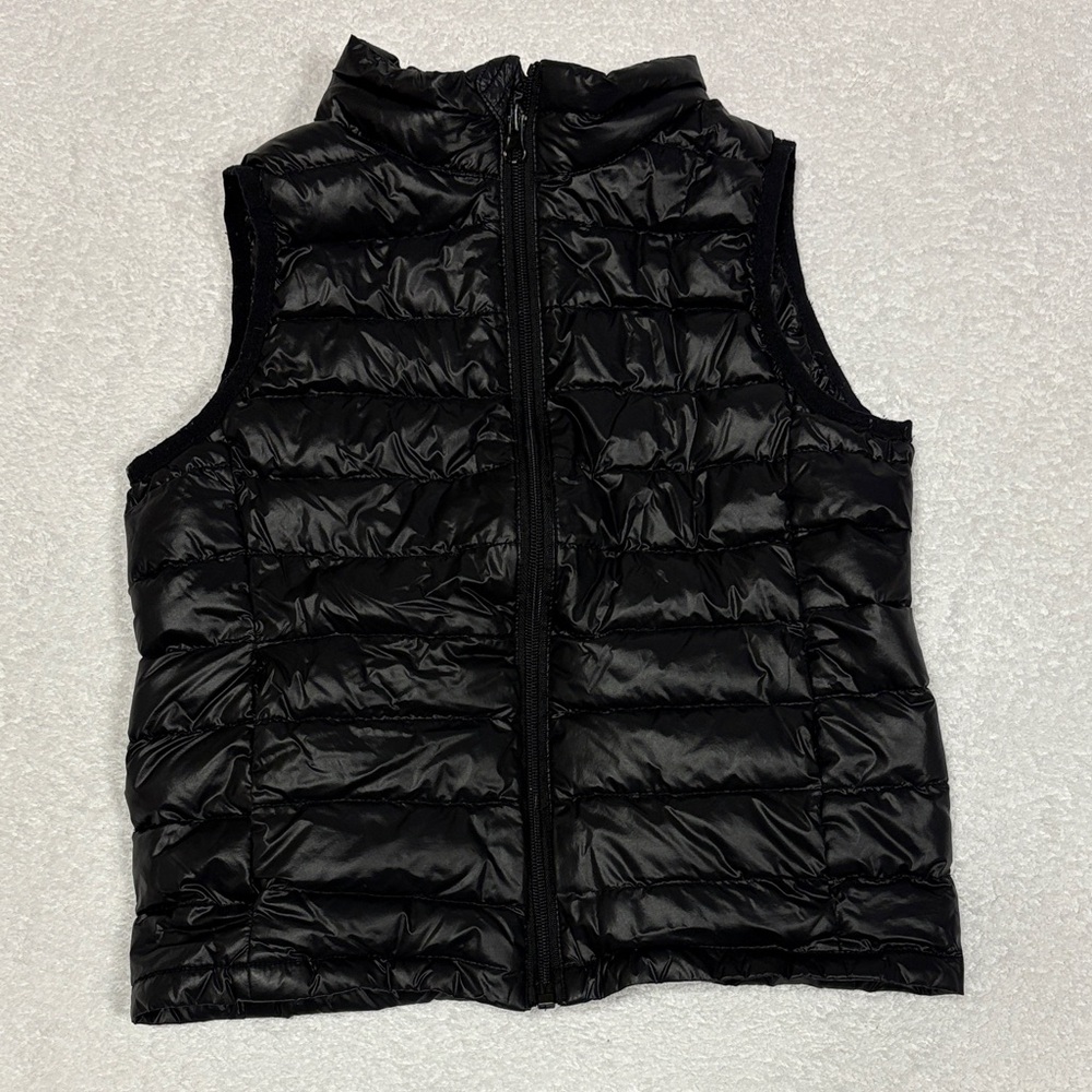 Uniqlo Kids Black down Puffer Vest size 140 boys 9/10